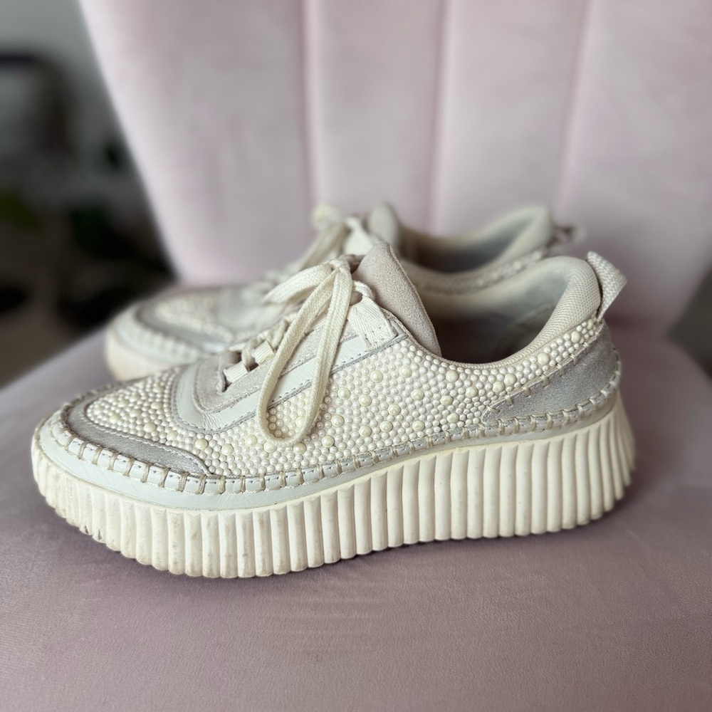 Dolce Vita Cream Platform Sneakers